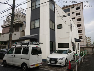 外壁16 ライン62 屋根クールシルバーアッシュ