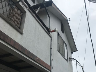 外壁点検　幕板劣化