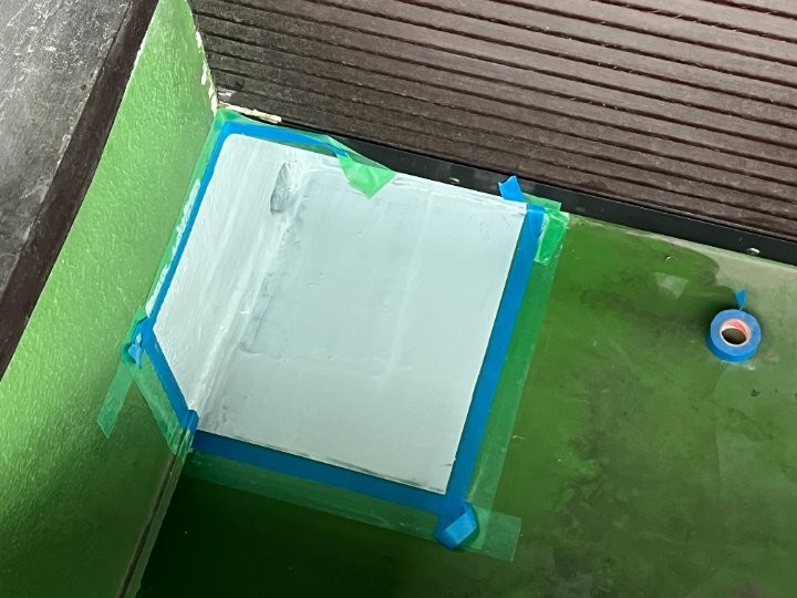 ウレタン防水の塗布後
