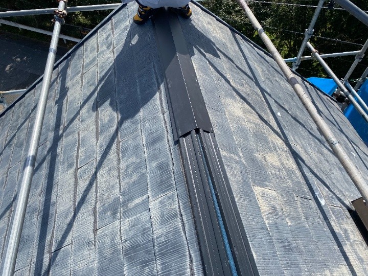 棟板金交換作業