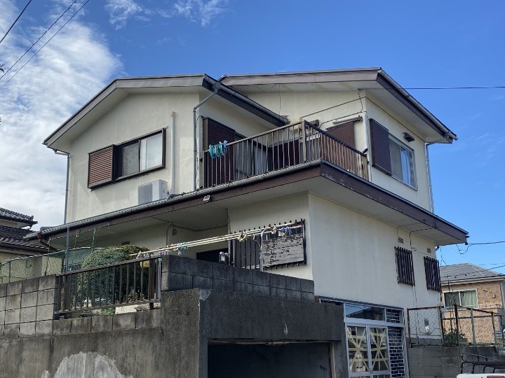 外壁塗装工事前のお住まい