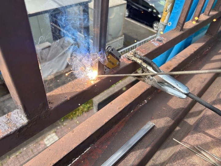 アーク溶接による接合部の補強