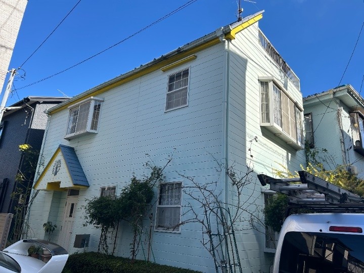 塗装工事前のサイディング外壁