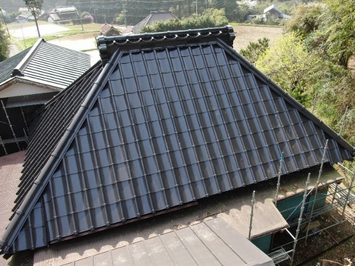 屋根塗装工事後のお住まい
