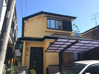 横浜市泉区にて屋根外壁の塗り替え終了、カラーシミュレーションと完成写真を比べてみましょう