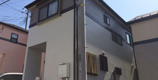完工写真とカラーシミュレーションの比較（外壁塗装編・パーフェクトトップ）