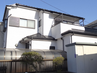 千葉市美浜区｜塗装工事前と塗装工事後の比較