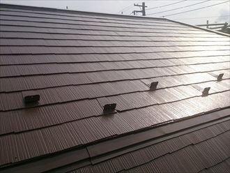 神奈川県藤沢市で屋根と外壁の塗装工事がそろそろ完成です