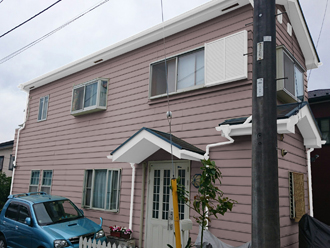 横浜市旭区｜イエロー・グレー系ピンクで外壁のカラーシミュレーション