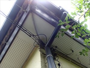 軒下　外壁工事下見