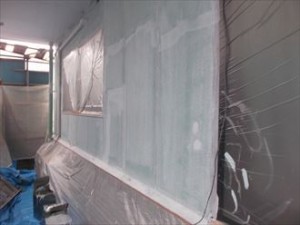 千葉市中央区　外壁塗装　下塗り　ナノコンシーラー完了