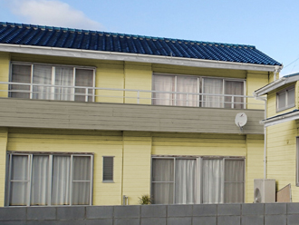 足立区　外壁塗装　黄色系