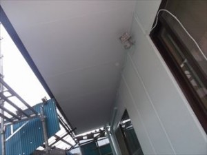 千葉市中央区　外壁塗装　軒天塗装完了