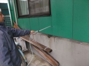 千葉市中央区　ビルの外壁塗装　バイオ洗浄
