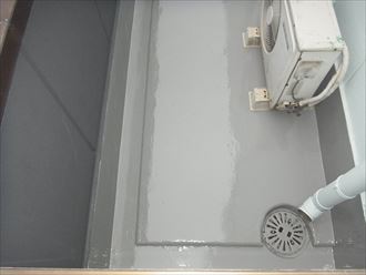 千葉寺　防水工事　ベランダ完了