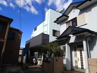 外壁塗装の１ヶ月点検　千葉市中央区　全景