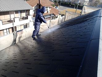 屋根、外壁塗装工事　君津市