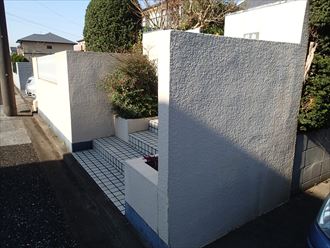君津市　擁壁の塗装　全景