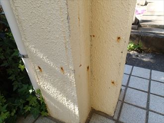 君津市の塗装　柱の補修