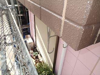 ALC二色塗り分けベランダと1F