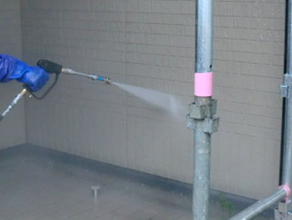 練馬区　外壁塗装　高圧洗浄