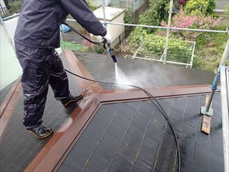 袖ヶ浦市で屋根塗装、細部塗装工事