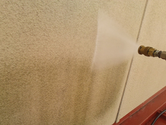 三鷹市　外壁塗装　高圧洗浄
