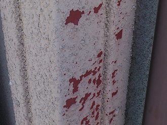 三鷹市　外壁塗装事前調査　外壁の塗膜剥がれ