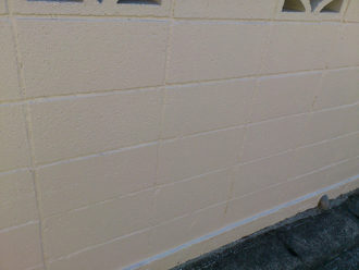 中野区　擁壁の補修と塗装　完了