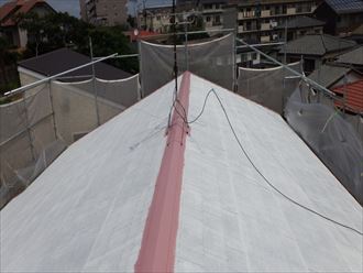 船橋市大きな切妻屋根塗装007