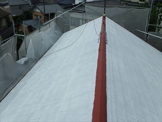 船橋市大きな切妻屋根塗装005