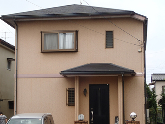 市原市　屋根カバー工事　外壁塗装　外壁色　カラーシミュレーション　元画像