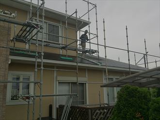 木更津市　塗装工事　足場着工003_R