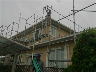 木更津市　塗装工事　足場着工002_R