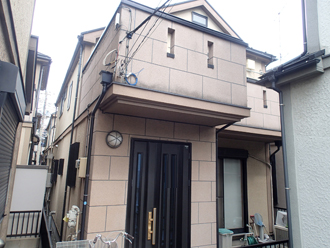 江戸川区　屋根塗装　外壁塗装　塗装前