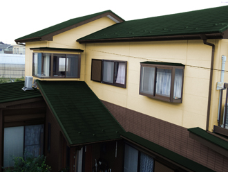 鎌ヶ谷市　屋根塗装　外壁塗装　パーフェクトシリーズ　ワイド遮熱α　ND342　ND250　CS8123