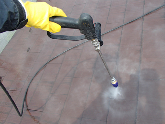 世田谷区　屋根塗装　高圧洗浄