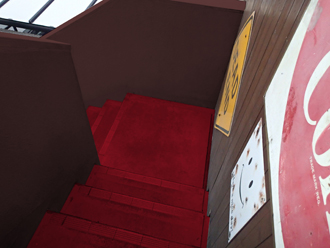 浦安市　店舗　塗装　階段　色決め　色選び　カラーシミュレーション　壁：Ｈ09-20Ｄ　床：Ｈ05-30T-踊場