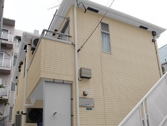 江戸川区　アパート　塗装　アパート外壁塗装　屋根塗装　カラーシミュレーション　外壁の色　クリーム