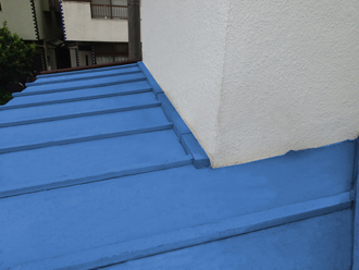 船橋市　外壁塗装　KN004C　屋根カバー　ブルー系