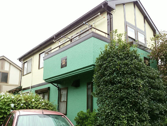 千葉市若葉区　エラストコート　1階：A3001　2階：A2002-屋根：クールグリーン