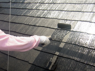 北区　屋根塗装　ルーフマイルドSiを使用