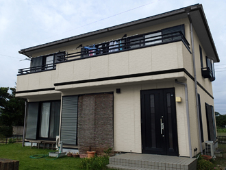 木更津市　外壁塗装　ツートン　原状回復