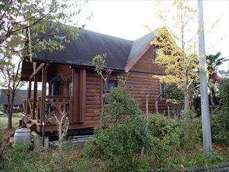 館山市　ログハウス塗装　調査1
