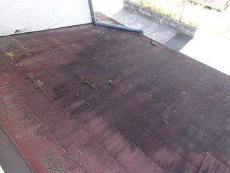 屋根　苔　カビ　色あせ　屋根塗装