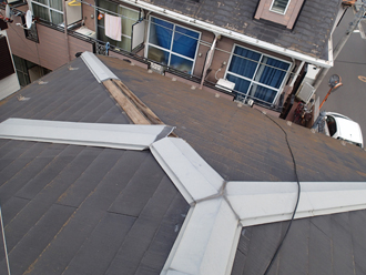 屋根塗装　屋根メンテナンス　屋根補修　苔　藻　汚れ　塗膜の剥がれ