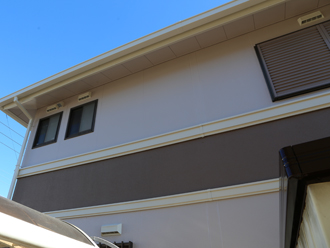 四街道市　屋根塗装　外壁塗装　屋根の色　外壁の色　サーモアイsi　パーフェクトトップ　ジェノバブラウン　ND-320　ND-342　ND-105