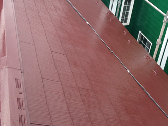 屋根塗装　屋根の色　サーモアイ　フッ素　クールチョコレート　遮熱　耐候性　茶色の屋根　ブラウンの屋根