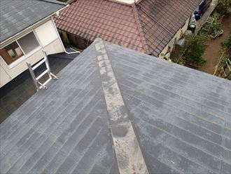 袖ケ浦,屋根,棟板金,錆