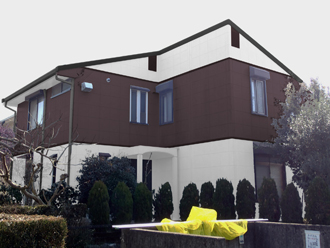 印西市　屋根塗装　外壁塗装　屋根の色　外壁の色　カラーシミュレーション　茶系